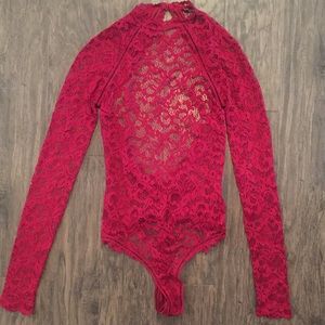Victoria’s Secret Red Bodysuit Halloween devil XS